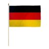 GERMANY 12X18 INCH HANDHELD STICK FLAG