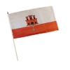 Gibraltar 12"x18" Stick Flag, Gibraltar Stick Flag