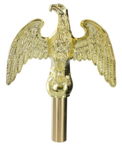 Brass Aluminum Plated Eagle 7" Flagpole Ornaments, Brass Aluminum Plated Eagle 7" Topper