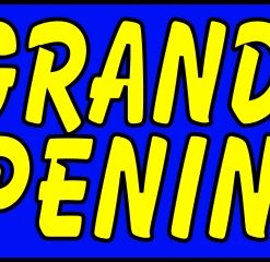 3' x 10' Grand Opening party Banner