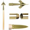 Guidon 8' Flagpole Set Brass