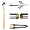 Guidon 8' Flagpole Set Chrome