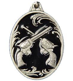 Crossed Guns Key Rings