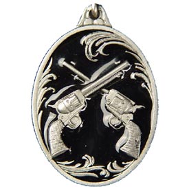 Crossed Guns Key Rings
