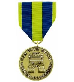 Spanish Campaign Army 1898 Medal