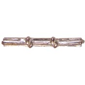 Silver Good Conduct Knot 2 Knot. 1 1/4"