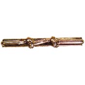 Gold Good Conduct Knot 2 Knot. 1 1/4"
