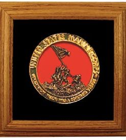 Iwo Jima (4") w/ Oak Frame