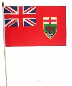Manitoba Canadian Province 12"x18" Stick Flag