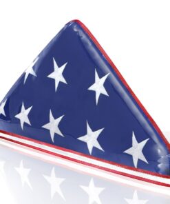 Memorial Flag Display Vinyl Bag with Zipper, Flag Case MFC-1 Plastic for 5X9.5 Foot Flag
