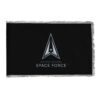 Perma-Nyl 5'x8' Nylon Indoor Space Force Flag, US Space Force Indoor Nylon 5' x 8' with Pole Hem and Gold Fringe Flag, Space Force Indoor Fringed Flag