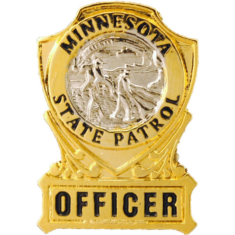 Minnesota State Patrol Badge Pin 1", MN State Patrol Pin