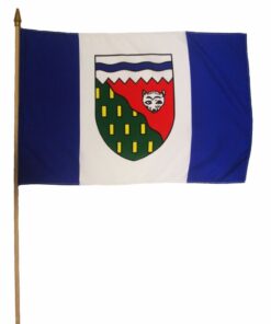 Northwest Territories Canadian Province 12"x18" Stick Flag