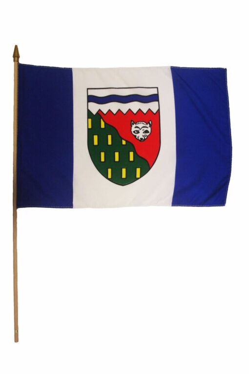 Northwest Territories Canadian Province 12"x18" Stick Flag