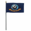 Navy 4"x6" Stick Flag