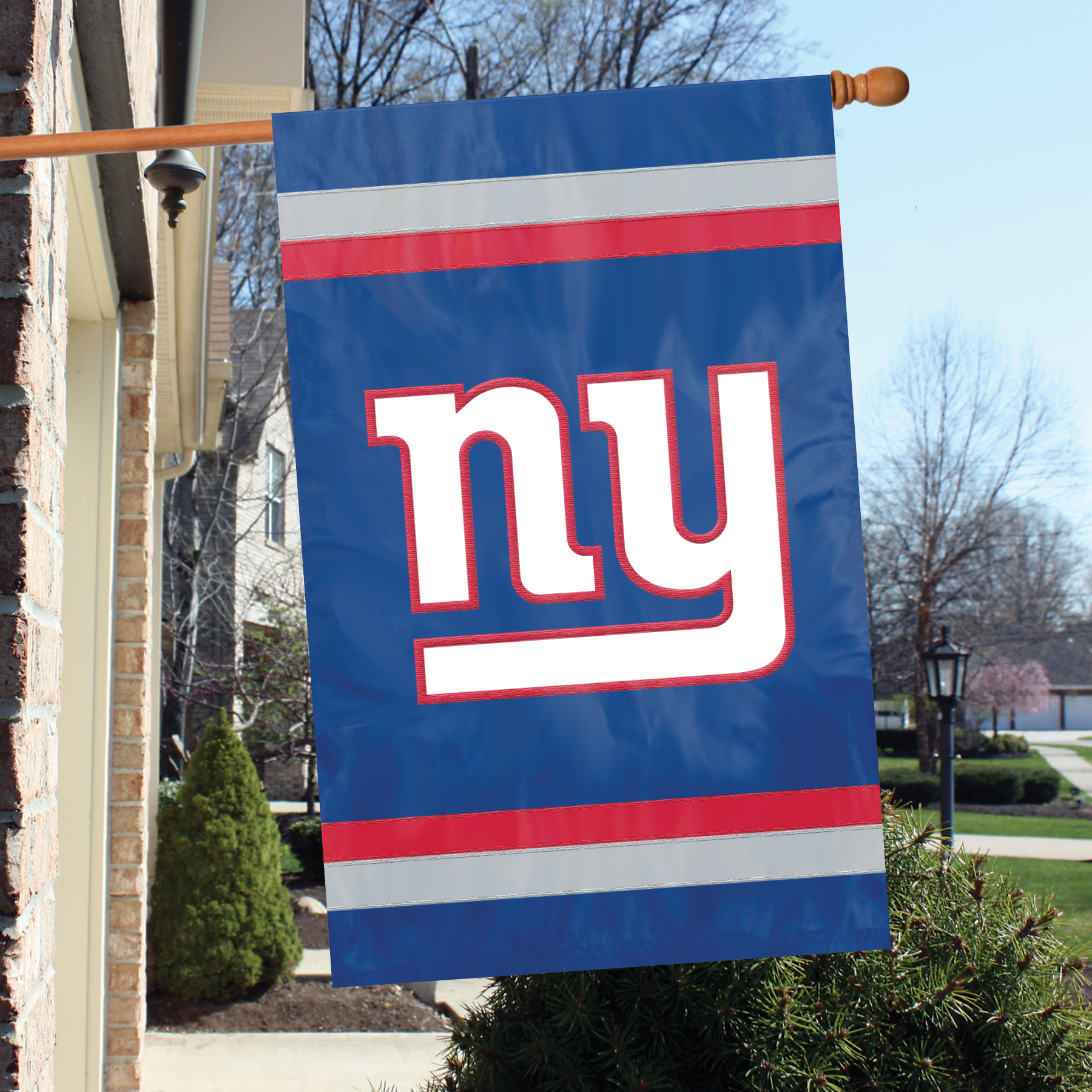Giants Applique 44"x28" Double Sided Banner, New York Giants Premium Banner Flag
