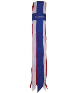 Norway Flag Windsock 40-Inch, Norway Applique Windsocks, Norwegian Windsocks, Norway Windsocks