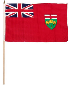 Ontario Canadian Province 12"x18" Stick Flag