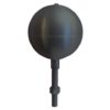 Black Anodized 8" Aluminum Ball Top