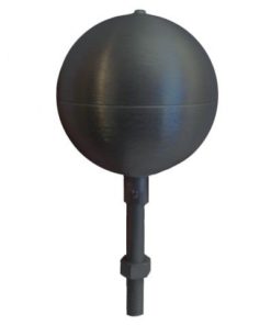 Black Anodized 8" Aluminum Ball Top