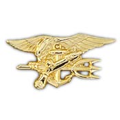 Seal Trident (gold) 1 7/16"