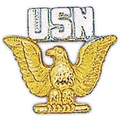 US Eagle Gold 1" Emblem