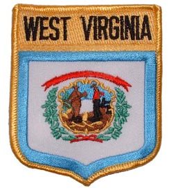 West Virginia Flag Shield Patch