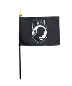 POW-MIA Rayon Stick Flag