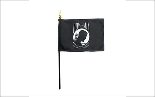 POW-MIA Rayon Stick Flag