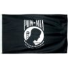 POW MIA Outdoor Nylon Flag 4'x6' Double Sided, POW-MIA Double Face Nylon Flag, Double-sided POW MIA Flag