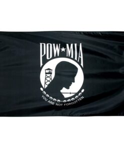 POW MIA Outdoor Nylon Flag 4'x6' Double Sided, POW-MIA Double Face Nylon Flag, Double-sided POW MIA Flag