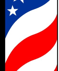 38'' x 138'' Pat Stars n Stripes Swirls Swooper Flag