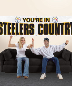 Pittsburgh Steelers Giant 8' x 2' Banner Whitelack