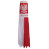 Poland Flag Windsock 40-Inch, Poland Applique Windsocks, Polish Windsocks, Poland Windsocks