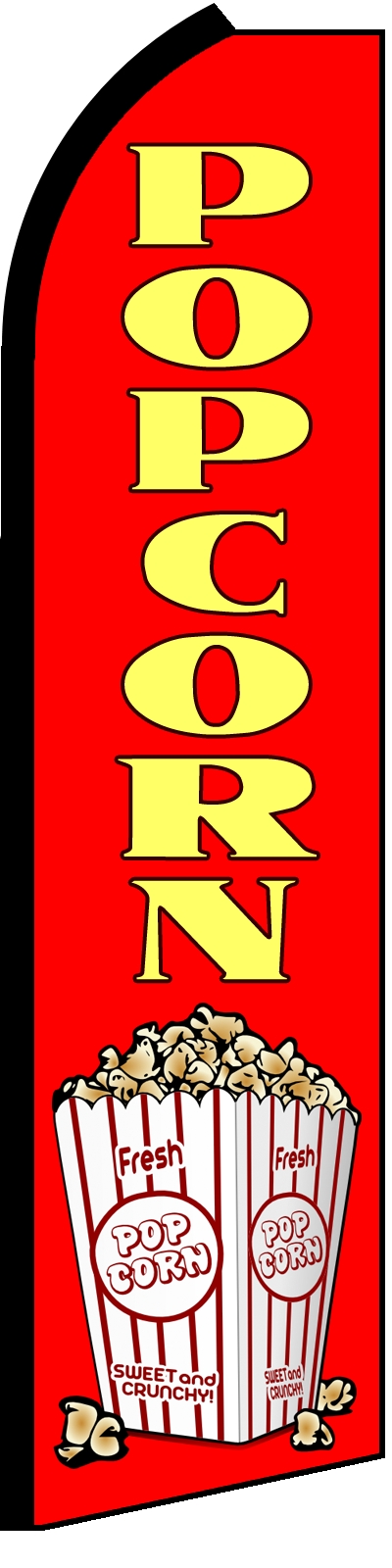 38'' x 138'' Popcorn Swooper Flag 38'' x 138'' Popcorn Swooper Flag