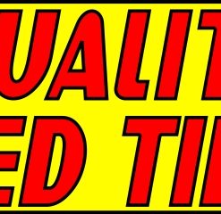 3' x 10' Quality Used Tires Banner