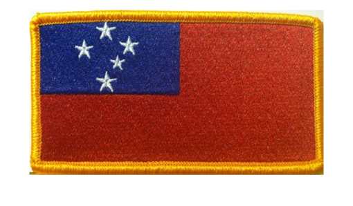 2"x3.5" Western Samoa Rectangle Patch