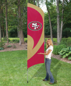 San Francisco 49ers Tall Team Flag Kit