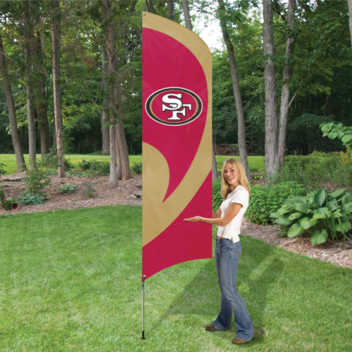 San Francisco 49ers Tall Team Flag Kit