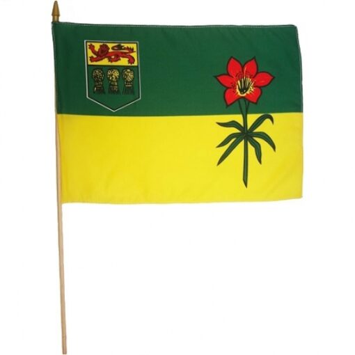 Saskatchewan Canadian Province 12"x18" Stick Flag