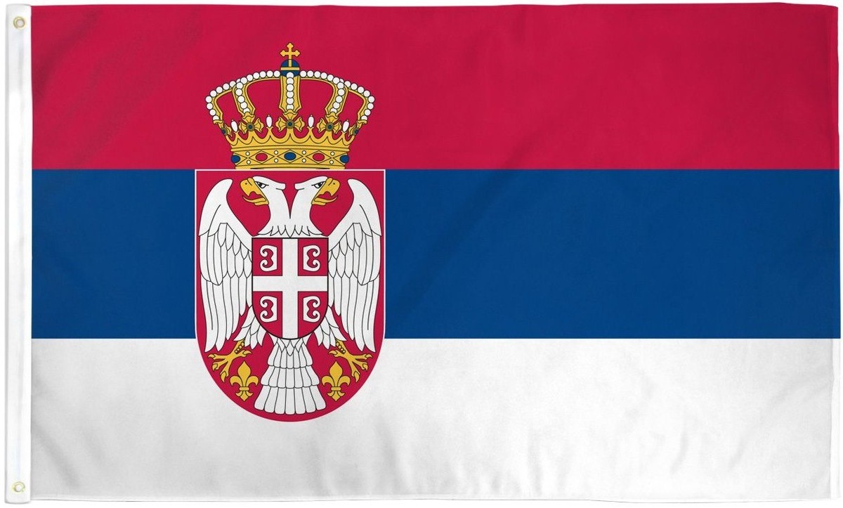 Serbian Flag 3x5 ft Republic of Serbia Country National Banner Serbia Outdoor Nylon Flag 2'x3', Serbian Flag 2x3 Nylon Near Me