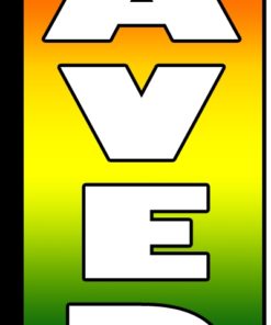 38'' x 138'' Shaved Ice Swooper Flag