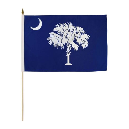 South Carolina 12x18in Stick Flag