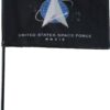 4" x 6" US Military Space Force Stick Flag - Mounted on 12" Plastic Stick