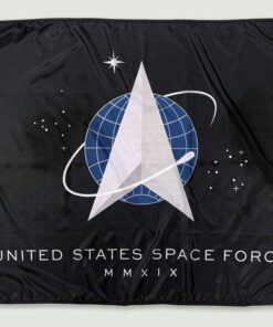 5' x 8' U.S. Space Force Flag, Space Force 5ft X 8ft Nylon Flag, 5' X 8' U.S. Military Space Force Nylon Flag with brass grommets