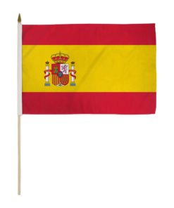 Spain 12x18in Stick Flag