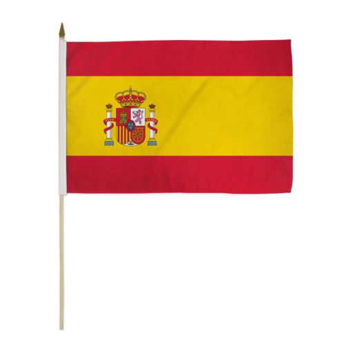 Spain 12x18in Stick Flag