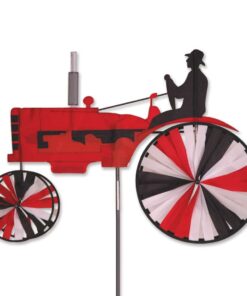 38 in. Tractor Red Spinner