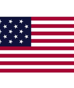 15 Stars 3x5' Poly Flag, Star-Spangled Banner Flag, Star Spangled 15 Stars American Flag, 15-Star United States Flag, Fort Mchenry Flag