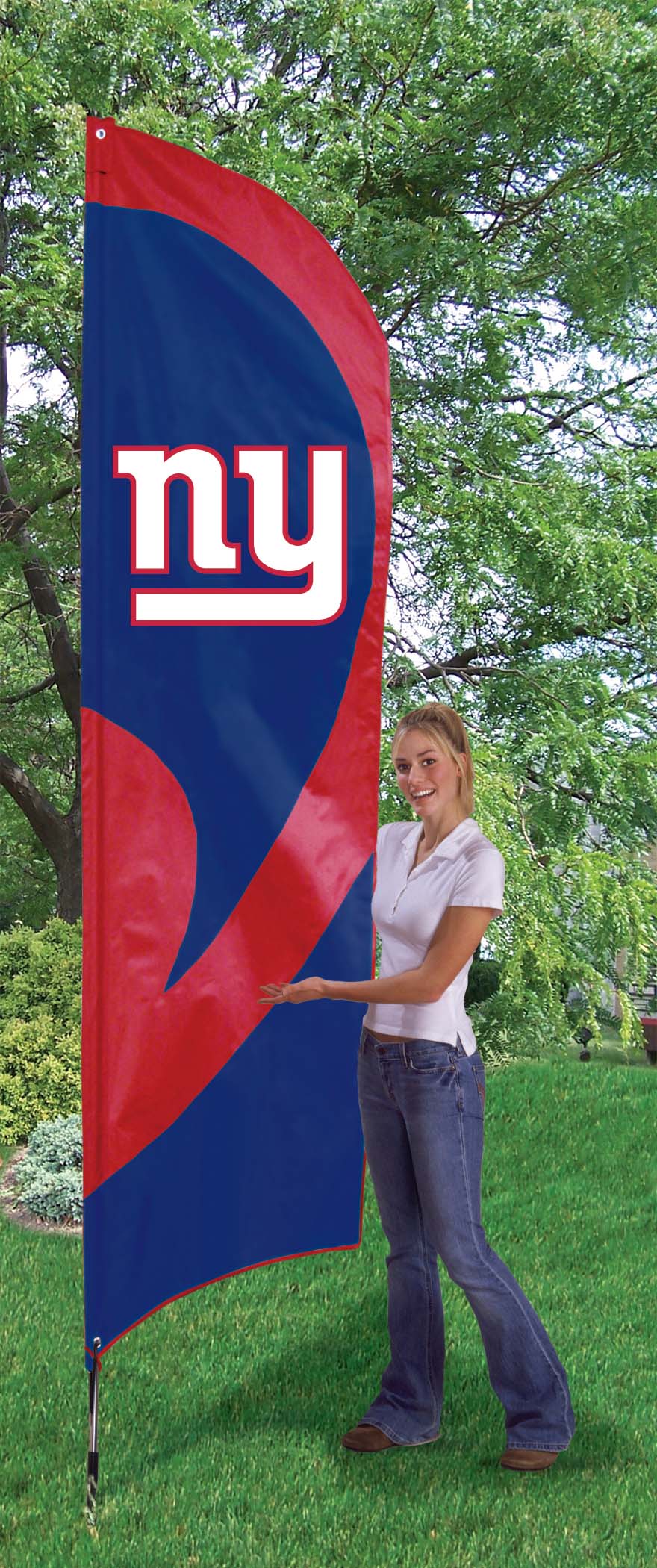 NY Giants Tall Flag 8.5'x2.5 - Flag World